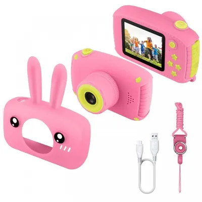 Детский фотоаппарат Котик, розовый, 660070 - отзывы покупателей на  Мегамаркет