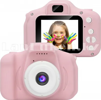 Детский цифровой фотоаппарат с рамками и видеосъемкой 400 mAh (розовый) (id  71503591), купить в Казахстане, цена на Satu.kz