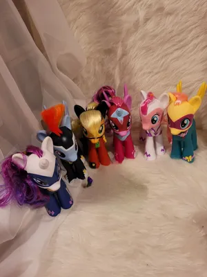 My Little Pony Power Ponies Set of Mane 6 Hero Target Figure Toys for sale  online | eBay