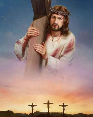 иисус христос с терновым венцом, молящийся на сером фоне Стоковое Фото -  изображение насчитывающей верят, персона: 223404104