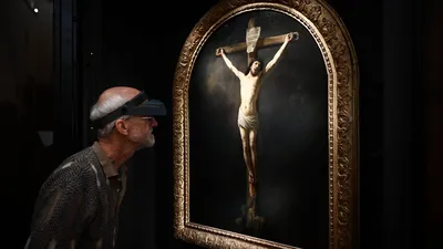 Иисус на кресте | Премиум Фото