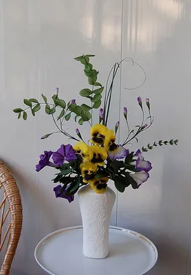 Икебана по-русски. | Handmade flowers, Ikebana, Plants