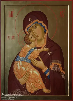 Икона Божией Матери \"Владимирская\" – заказать икону в иконописной  мастерской в Москве