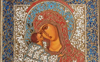 Икона Божией Матери «Владимирская» | Воскресенский храм (старый) г. Вичуга