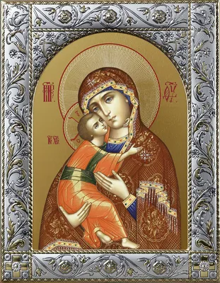 Купить икону Владимирская (Вышгородская) Богородица в Киеве и с доставкой  по Украине