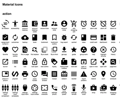 Набор иконок Material Design от Google / Хабр