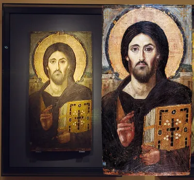 Рукописная икона Иисус Христос моргающий \"Плат Вероники\" купить в Москве с  бесплатной доставкой по России