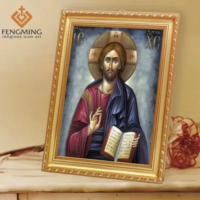 Икона Иисуса Христа Пастырь добрый ID 20719, Иконы, Картины и панно ручной  работы | Вся ручная работа на HandsForYou