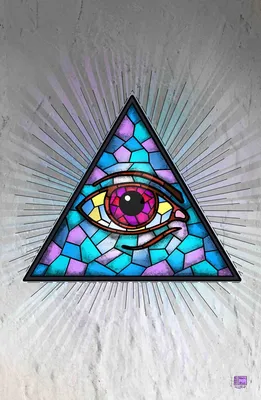All Seeing Eye In Geometry Triangle Masonry And Illuminati Symbol High-Res  Vector Graphic - Getty Images