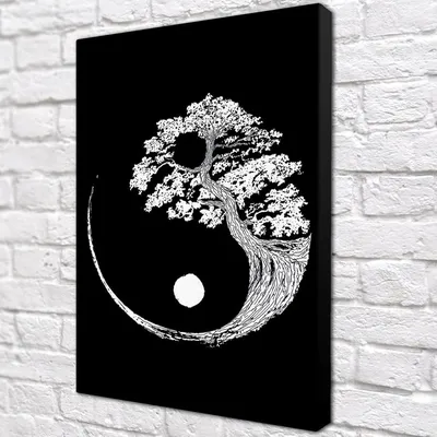Купить картину на холсте \"Инь Ян символ гармонии и баланса\" в iArt