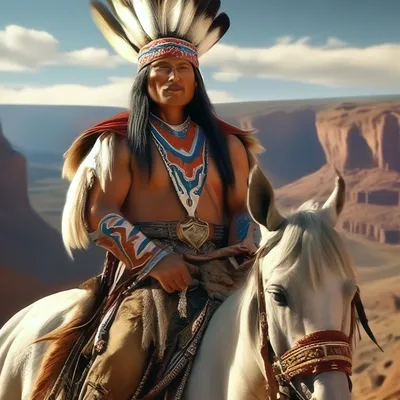 Купить цифровую версию картины: Роза Бонёр - Вооруженные индейцы на лошадях  | Артхив