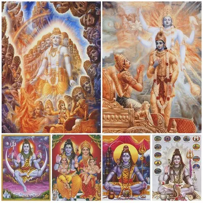 Купить картину на холсте \"Индийские боги\" в iArt