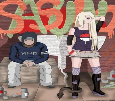High School Sasuke and Ino by peebeedee on DeviantArt