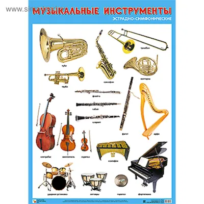 ПЛ Музыкальные инструменты эстрадно-симфонического оркестра (5255770) -  Купить по цене от 109.00 руб. | Интернет магазин SIMA-LAND.RU