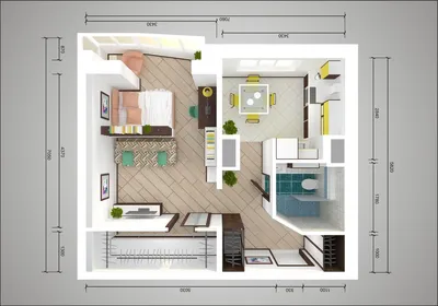 Дизайн однокомнатной квартиры в домах серии П-46 с перепланировкой и без