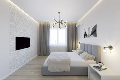 Белый интерьер спальни, эко-дизайн, …» — создано в Шедевруме