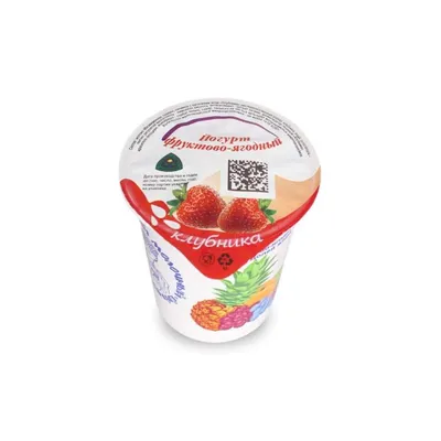 Йогурт \"Клубничный\" 3,5% \"Северная Долина\", 250 гр., Пл.стакан