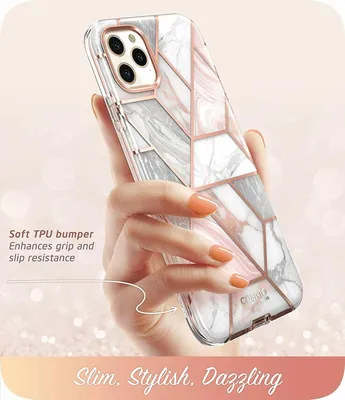 Чехол накладка для iphone 11 (6.1) JES силикон+пластик мрамор серый с белым  | akstel.ru