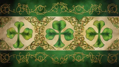 Four-leaf clover. Irish symbol in the Celtic style for the feast of St.  Patrick Stock Vector by ©Bourbon-88 455846276