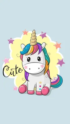Cute unicorn on cloud vector illustration, children artworks, fashion  graphic, wallpaper and greeting card designs. Stock Vector | Adobe Stock