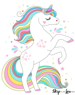 15 Magical Unicorn Coloring Pages {Print for Free} | Skip To My Lou