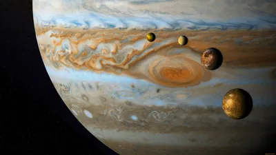 Вид Юпитера Это самая большая планета в нашей солнечной системе Иллюстрация  штока - иллюстрации насчитывающей наш, юпитер: 156781082
