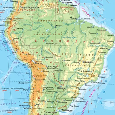 Южная Америка - карта, история, страны и города, все путешествия в Южной  Америке