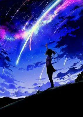 Обои из АНИМЕ-ТВОЁ ИМЯ(YOUR NAME)✨🌙💫⭐️🌌 | Обои и Прикольные Картинки  Amino