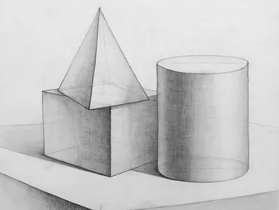 Полина - Тоновая композиция из геометрических фигур, 21×15 см: Описание  произведения | Артхив