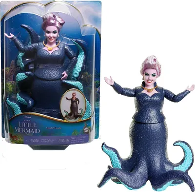 Mattel Disney Урсула из мультфильма «Русалочка», модная кукла и аксессуары  (ID#1997334900), цена: 1298 ₴, купить на Prom.ua