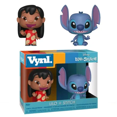 Фигурка Лило и Стич Винл. (Lilo and Stitch Vynl. (Эксклюзив Hot Topic))  Фанко ПОП Россия из мультфильма Lilo and Stitch — Funko POP Russia