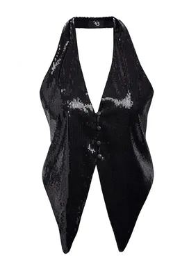 Платье-миди из пайеток с длинным рукавом 00002672 черный купить в  интернет-магазине Post Meridiem