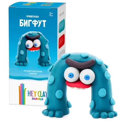 Набор пластилина для лепки, легкий Hey Clay \"Залипаки\" Трио 5 банок  HC-4897105240297 - купить в Москве в интернет-магазине Красный карандаш