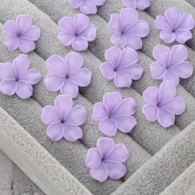Цветы из полимерной глины, Фиолетовый, 15-17мм, модель 1582, купить в  Минске| Mercanie.by