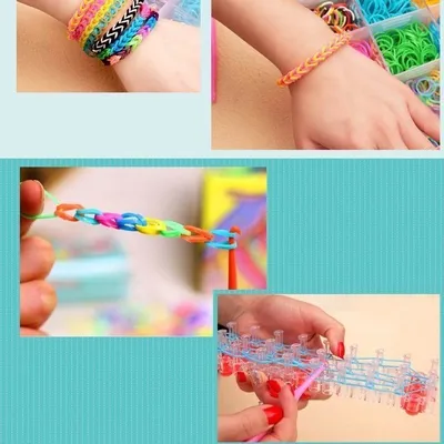 Набор резинок для плетения браслетов 5600шт Rainbow Loom с ОРИГИНАЛЬНЫМ  СТАНКОМ: продажа, цена в Минске. Товары для детского творчества от  \"Ny-pogodi.by интернет магазин \"Ну, погоди бай\"\" - 8642620