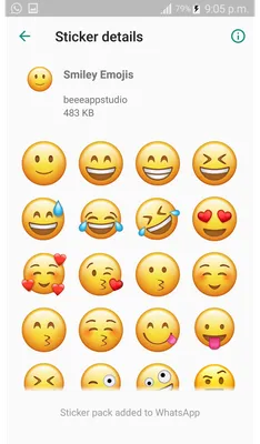 WhatsApp 2.22.8.79 Emoji Changelog