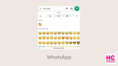 How to react to a message with emojis in WhatsApp