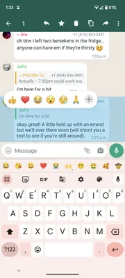 WhatsApp Message Emoji Reaction Animation Spotted on Android: Details |  Technology News
