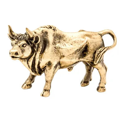 Полимерная настольная декоративная фигурка быка, украшения по фэн-шуй,  сувениры для настенной уличной скульптуры быка, коллекции для гостиной,  Кабинета | AliExpress