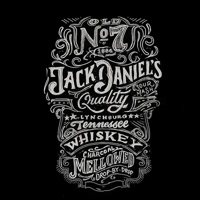 Обои на рабочий стол Бутылка со знаменитым виски Jack Daniels / Джек  Дэниелс (old time, old No. 7 brand, quality Jennessee sour mash Whiskey  50cl, 40% vol), обои для рабочего стола, скачать