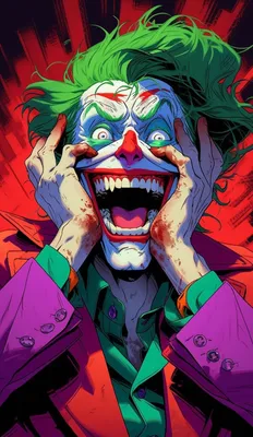 Joker Watercolour print by 2ToastDesign | Posterlounge