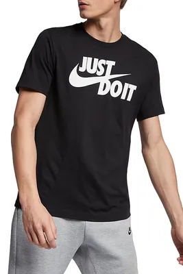 Nike Hoodie Sweatshirt Men's Large Just Do It Gray Orange Block JDI  Pullover | eBay