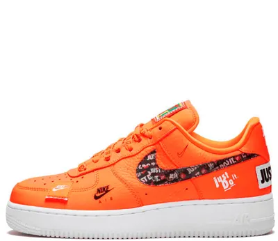 Кроссовки Nike Air Force Just Do It Orange (ID#98097966), цена: 110 руб.,  купить на Deal.by