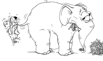 Рисунок на тему басни слон и моська (47 фото) » рисунки для срисовки на  Газ-квас.ком