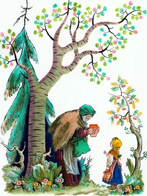 Иллюстрация Горшочек каши в стиле детский, книжная графика |