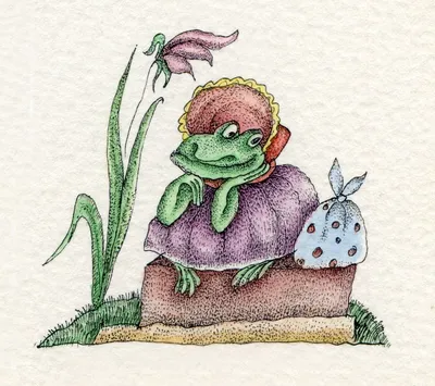 В. М. Гаршин. \"Сказка о жабе и розе\". Рисунки В. Бастрыкина.
