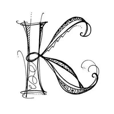 Иллюстрация На что похожа буква К в стиле другое | Illustrators.ru