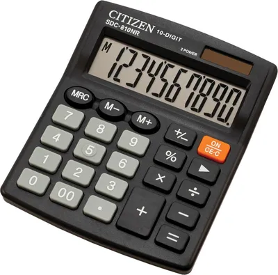 Настольный калькулятор Citizen, 10-разрядный, SDC810NR, черный - купить с  доставкой по выгодным ценам в интернет-магазине OZON (167011817)
