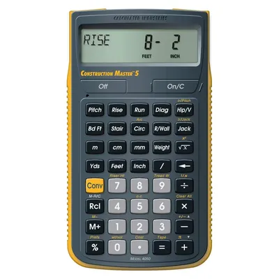 Calculated Industries Construction Master 5 Calculator 4050 - The Home Depot
