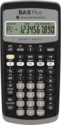 Amazon.com : Texas Instruments BA II Plus Financial Calculator, Black  Medium : Office Products